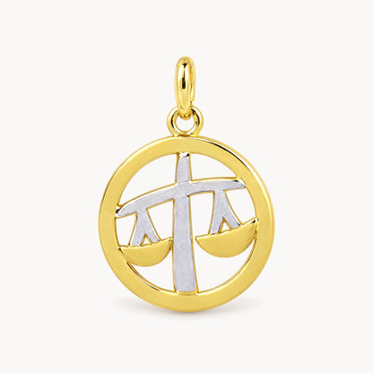 Sternzeichenanhänger in 333er Gelbgold – Sternzeichen Waage