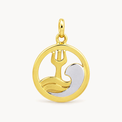 Sternzeichenanhänger in 333er Gelbgold – Sternzeichen Wassermann