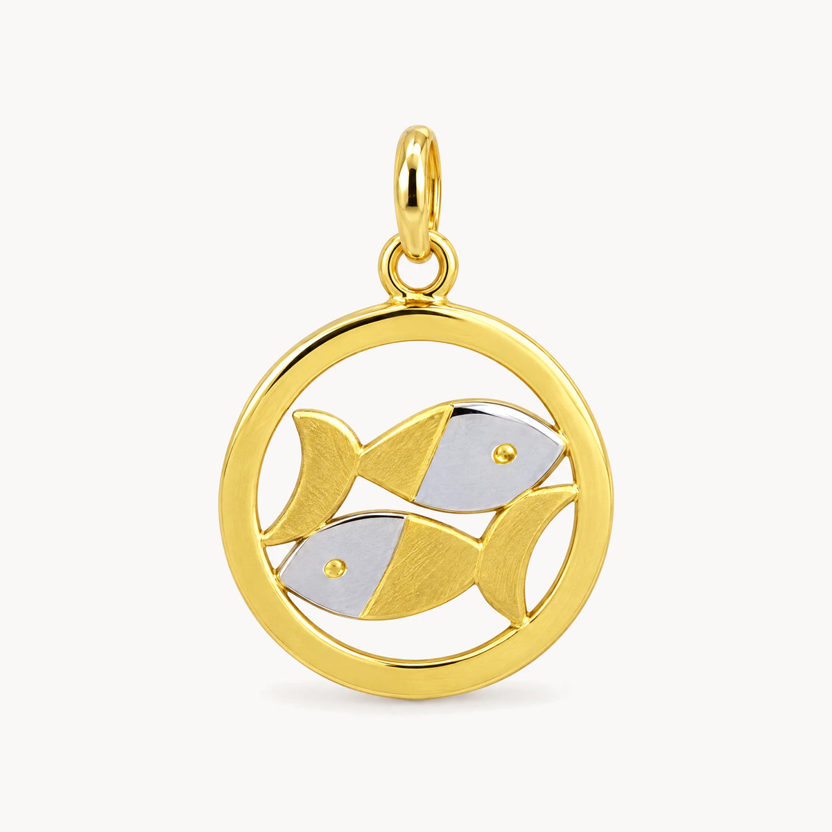 Sternzeichenanhänger in 333er Gelbgold – Sternzeichen Fische