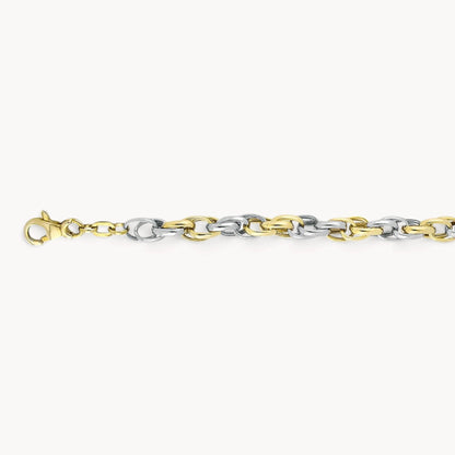 Armband &amp; Kette in 585er Gelbgold &amp; 333er Gelb-/Weißgold