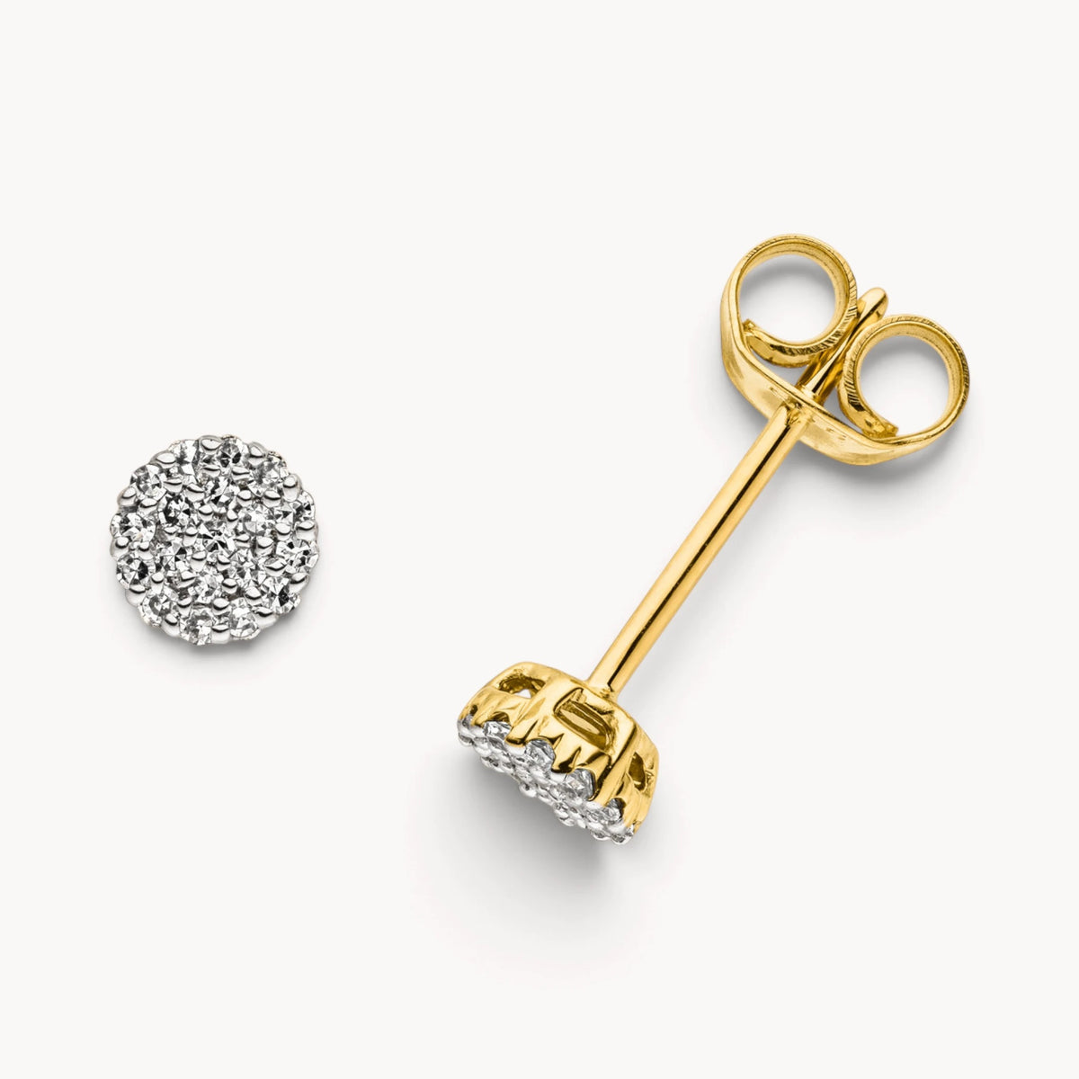 Ohrstecker in 585er Gold mit Diamant