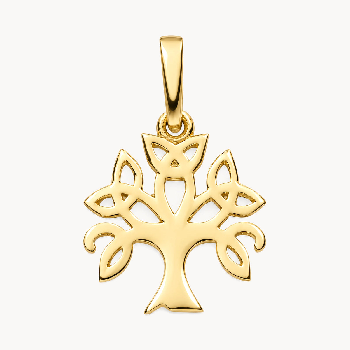 Glücksanhänger Lebensbaum in 333 Gelbgold