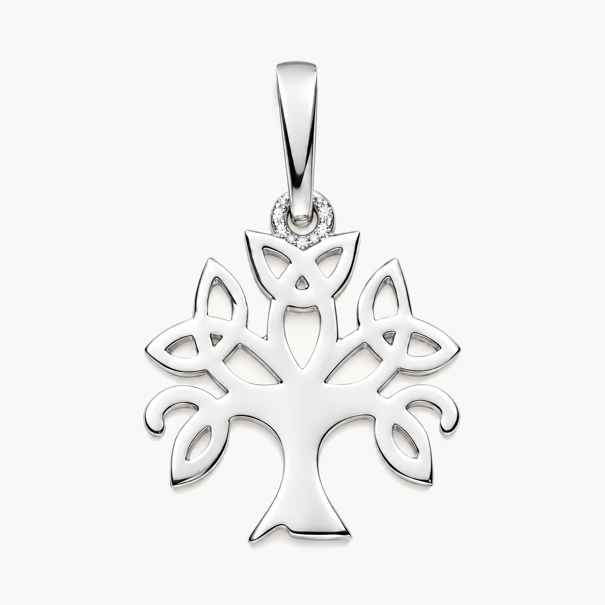 Glücksanhänger Lebensbaum in 925 Silber rhodiniert
