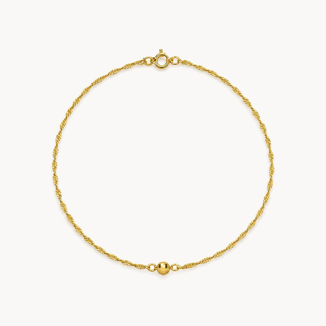 Fußkette in 333er Gelbgold