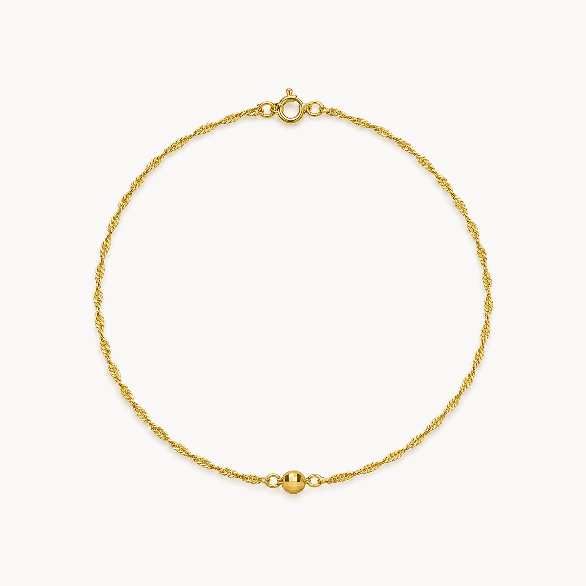 Fußkette in 333er Gelbgold