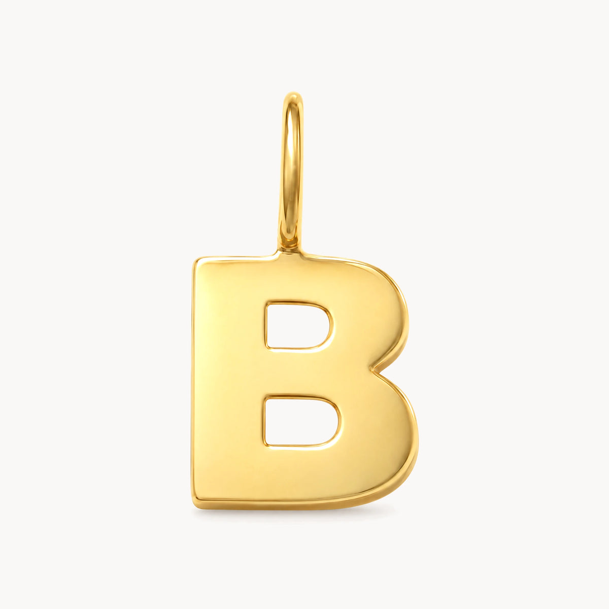 Buchstabenanhänger in 333er Gelbgold – Buchstabe B