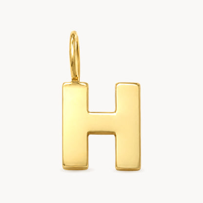 Buchstabenanhänger in 333er Gelbgold – Buchstabe H