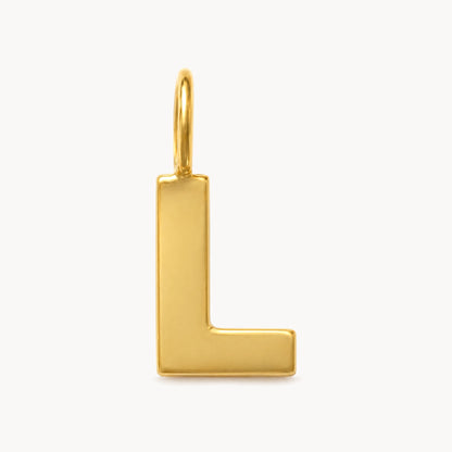 Buchstabenanhänger in 333er Gelbgold – Buchstabe L