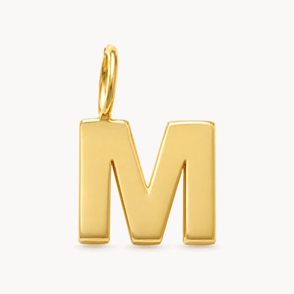 Buchstabenanhänger in 333er Gelbgold – Buchstabe M