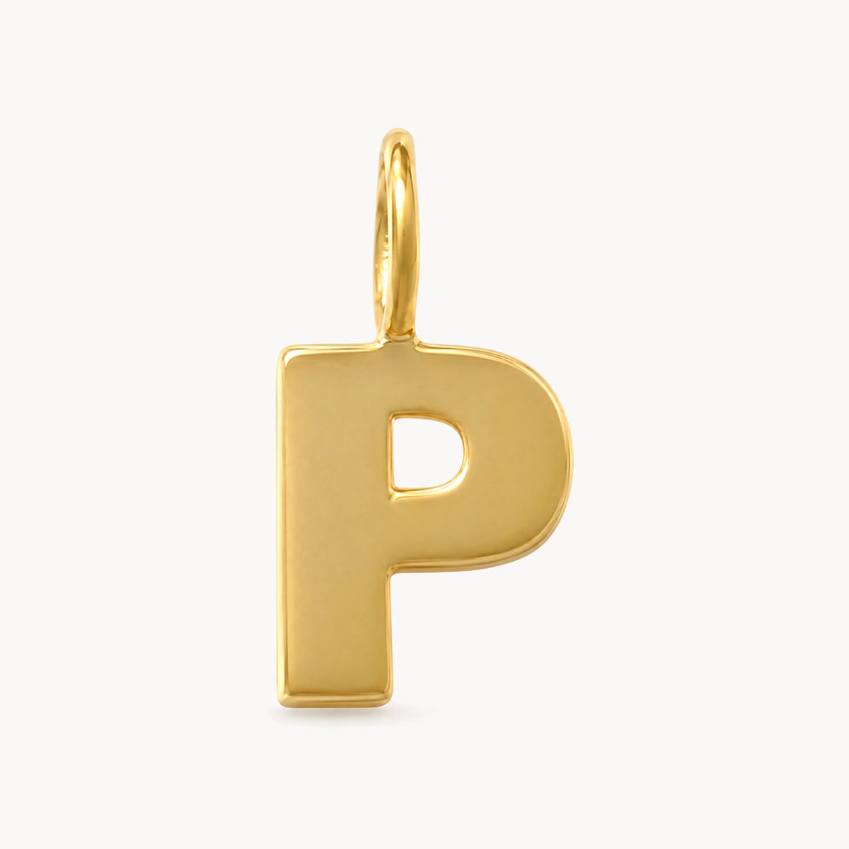 Buchstabenanhänger in 333er Gelbgold – Buchstabe P