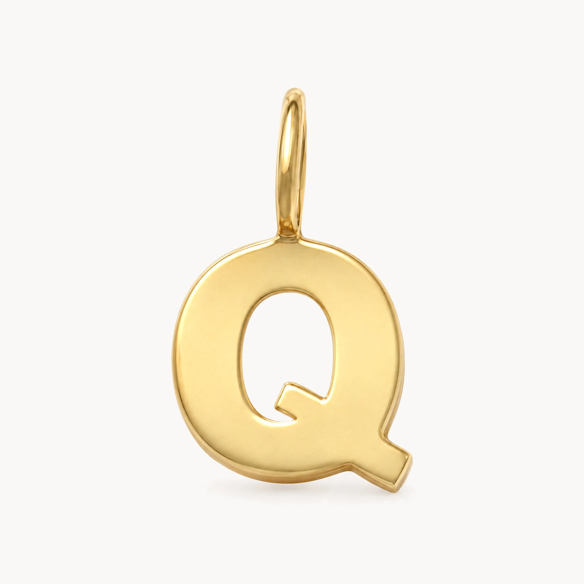 Buchstabenanhänger in 333er Gelbgold – Buchstabe Q