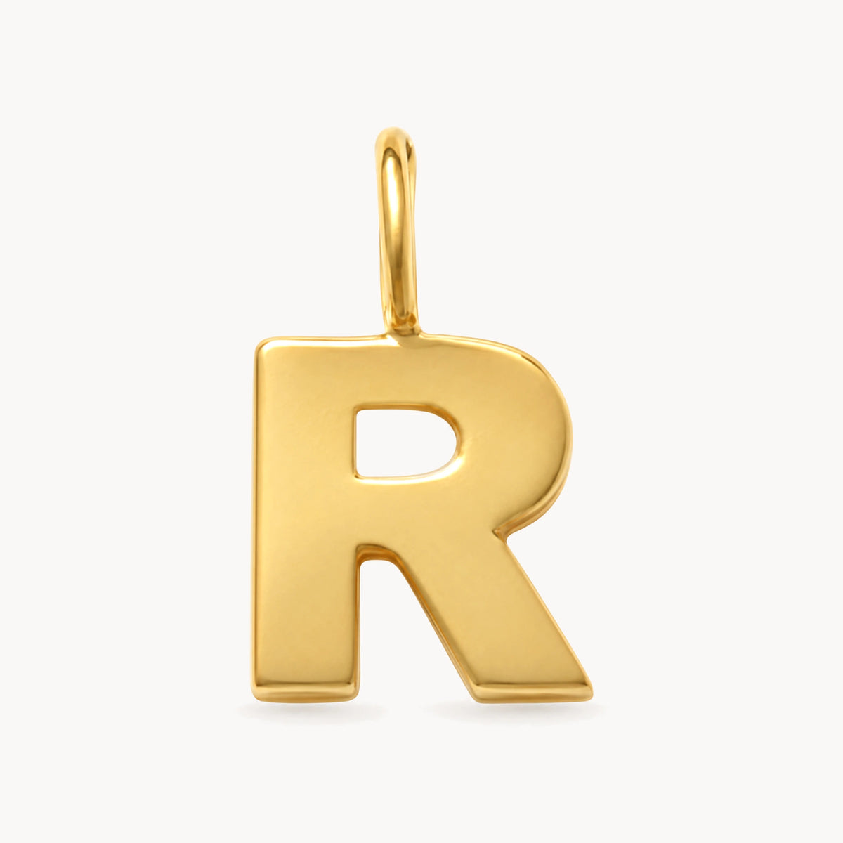 Buchstabenanhänger in 333er Gelbgold – Buchstabe R