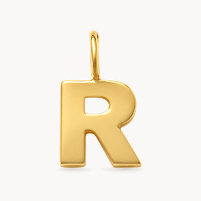 Buchstabenanhänger in 333er Gelbgold – Buchstabe R