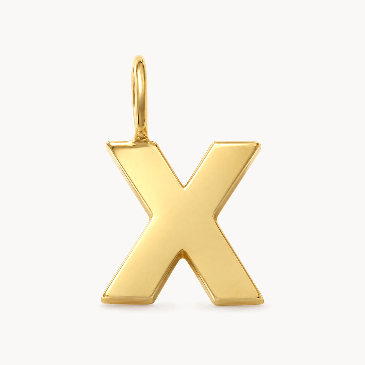 Buchstabenanhänger in 333er Gelbgold – Buchstabe X