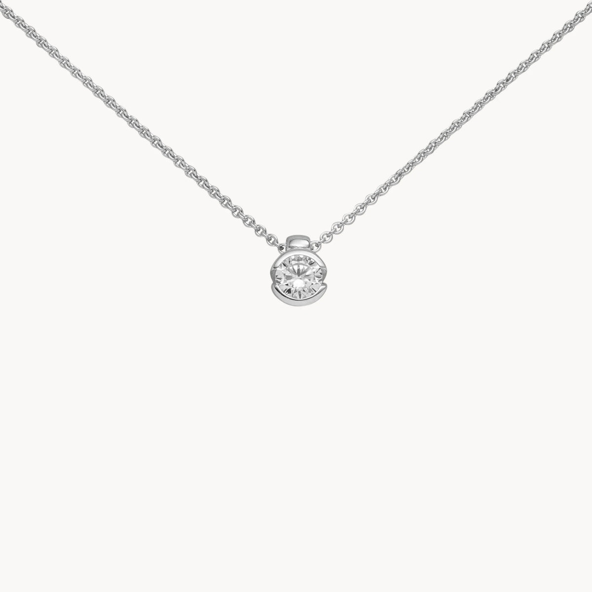Collier in 333er Gold mit Zirkonia
