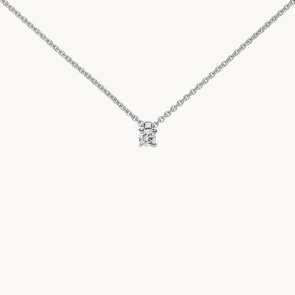 Collier in 950er Platin &amp; 585er Gold mit Diamant