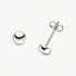 Ohrstecker in 925er Silber – rhodiniert