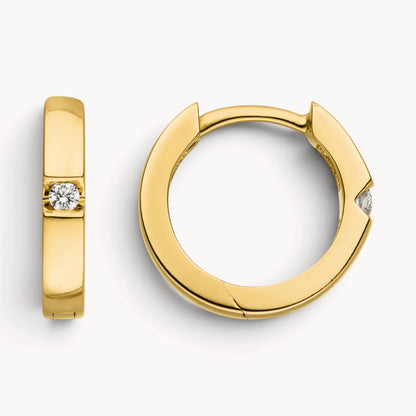 Creole in 585er Gold mit Diamant
