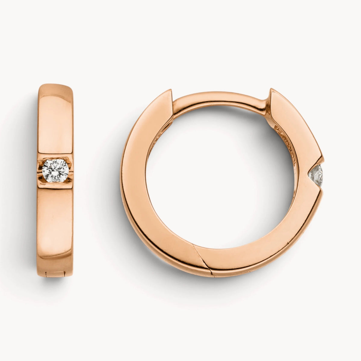 Creole in 585er Gold mit Diamant