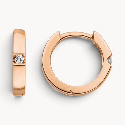Creole in 585er Gold mit Diamant