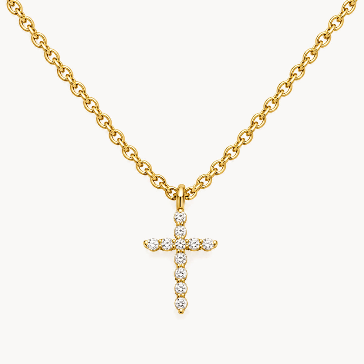 Collier in 333er Gelbgold mit Zirkonia