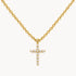 Collier in 333er Gelbgold mit Zirkonia