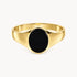 Herrenring in 333er Gelbgold mit Onyx