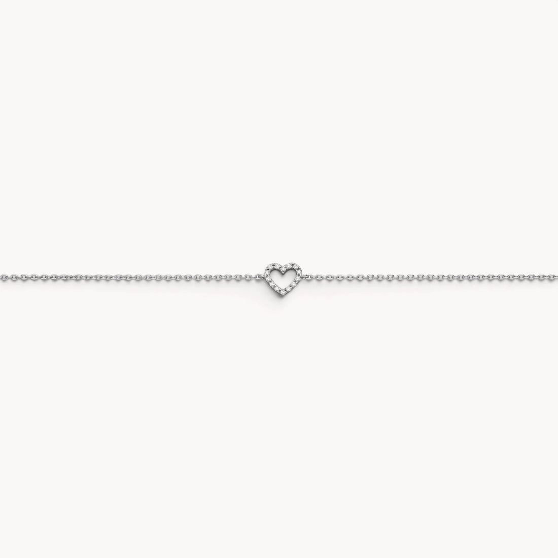 Armband &amp; Kette in 925er Silber rhodiniert mit Zirkonia