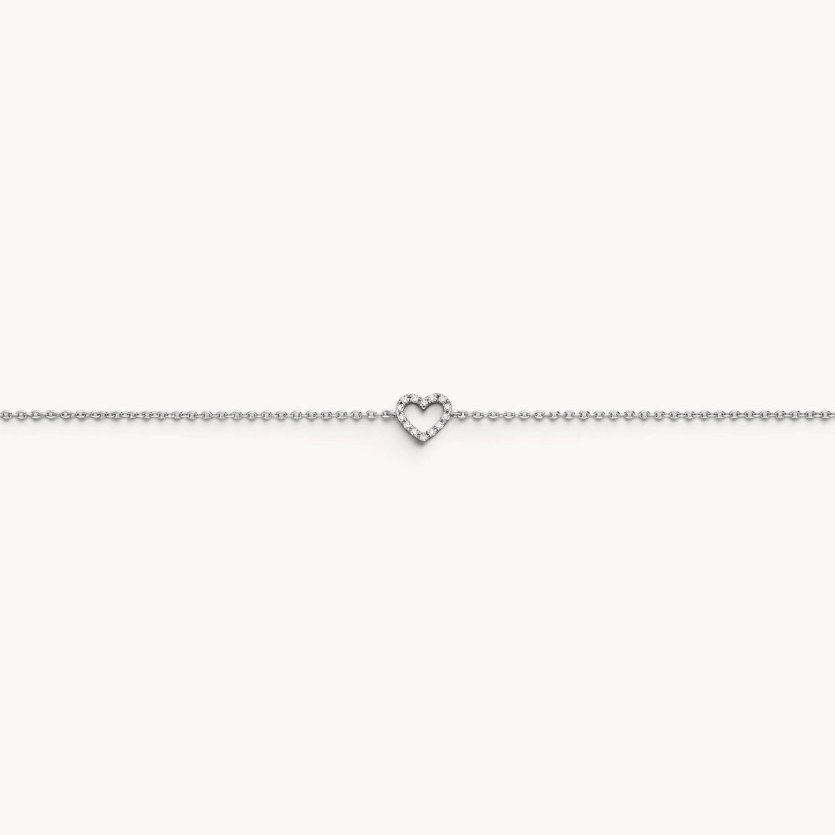 Armband &amp; Kette in 925er Silber rhodiniert mit Zirkonia
