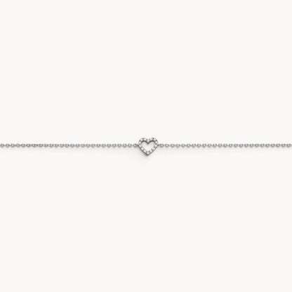 Armband &amp; Kette in 925er Silber rhodiniert mit Zirkonia