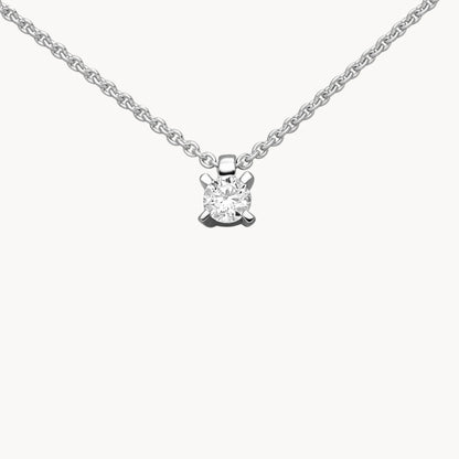 Collier in 950er Platin &amp; 585er Gold mit Diamant