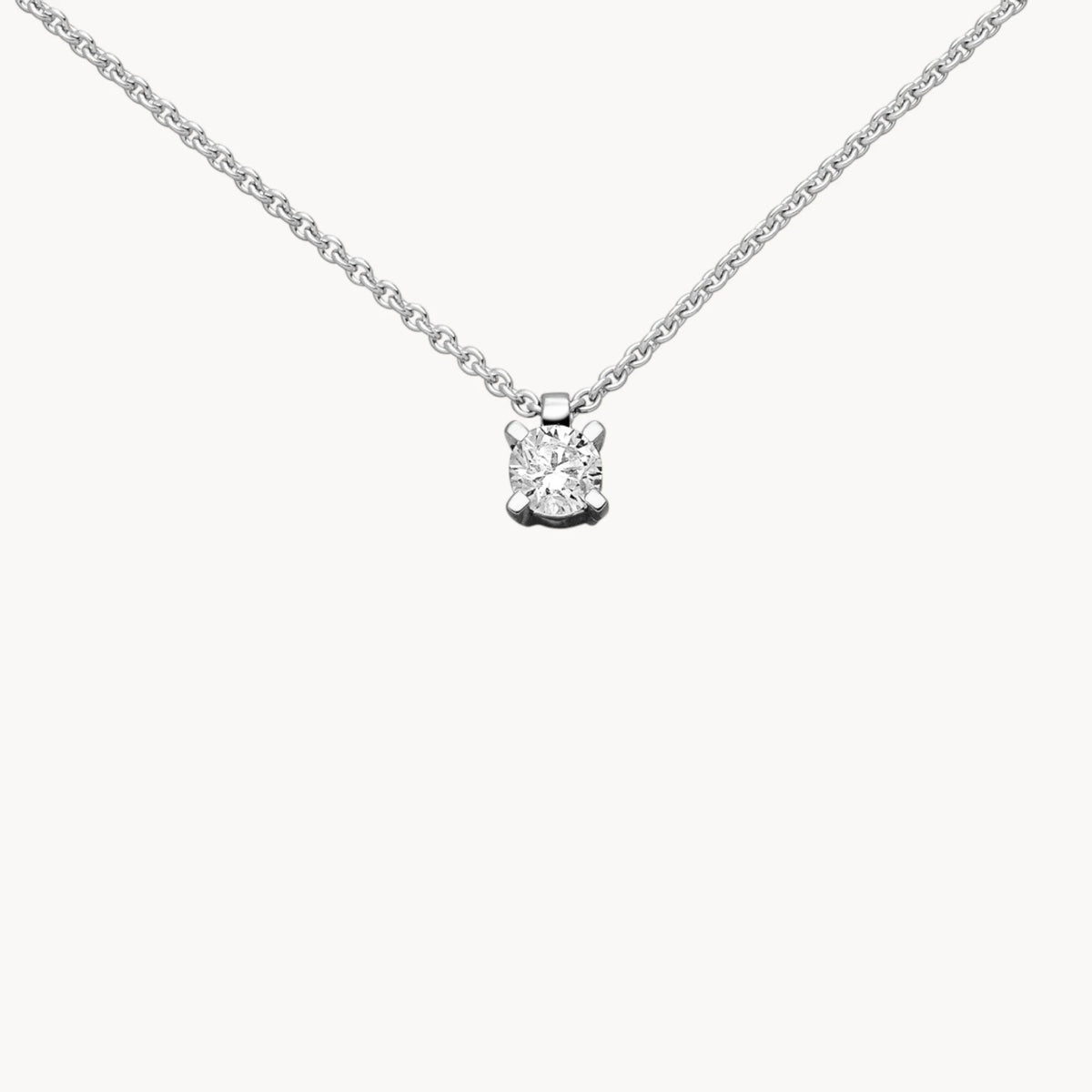 Collier in 950er Platin &amp; 585er Gold mit Diamant