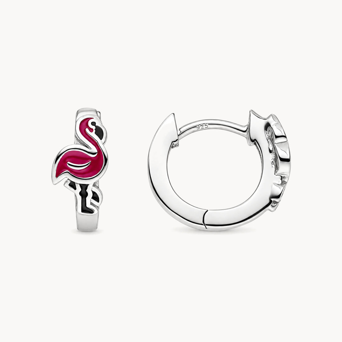 Creole „Flamingo“ in 925er Silber rhodiniert