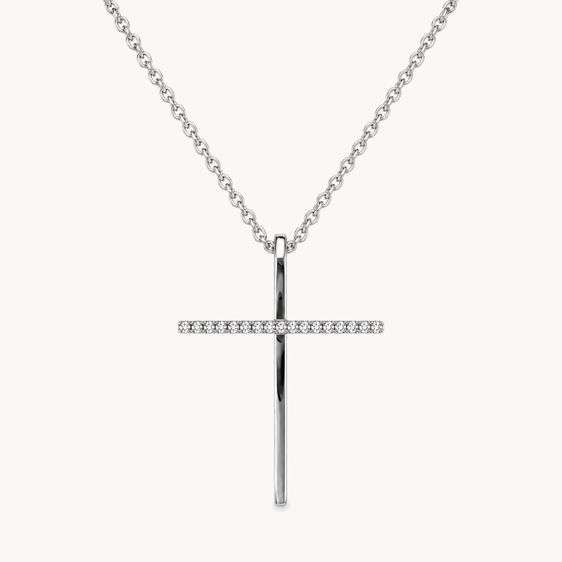 Collier in 585er Weißgold mit Diamant