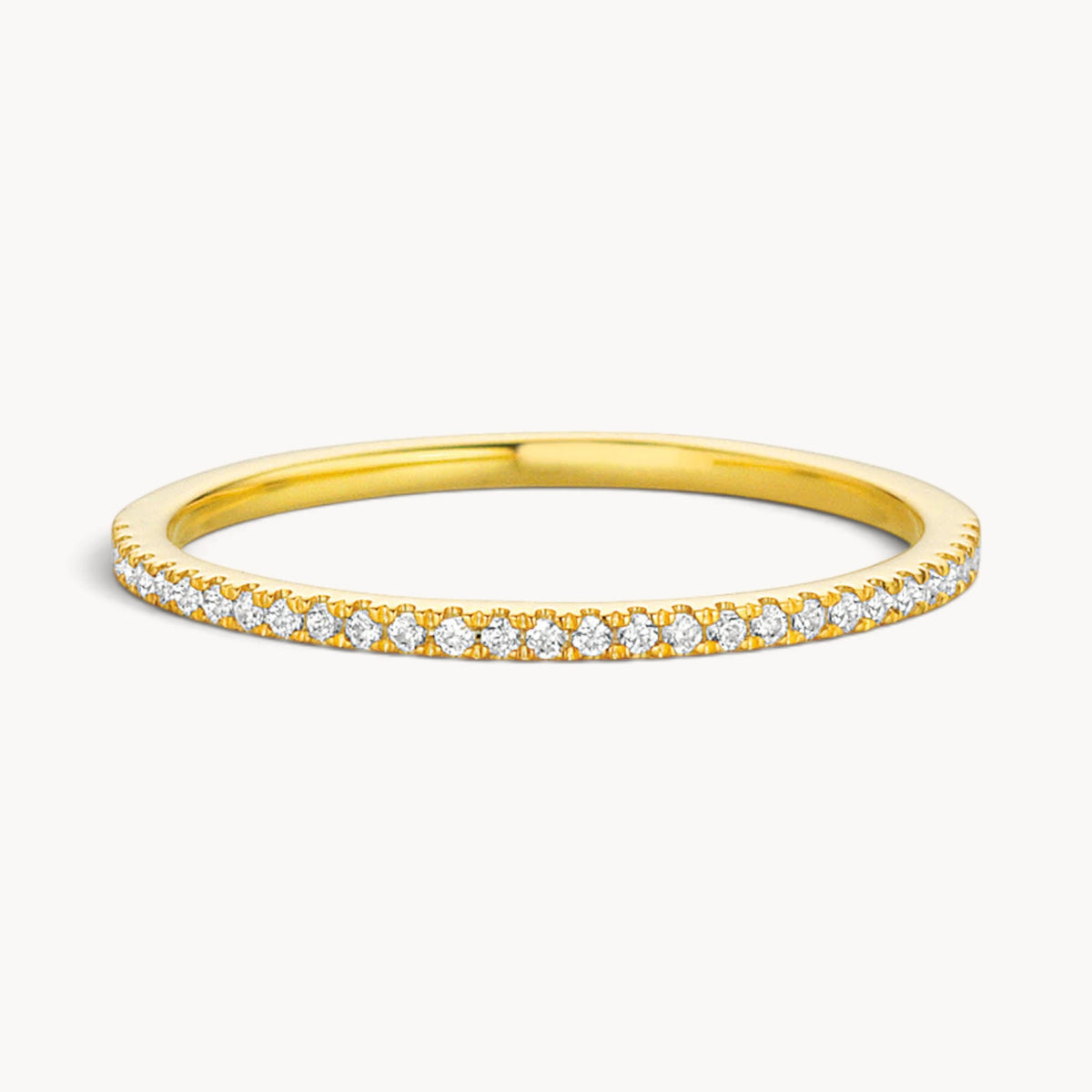 Memoirering in 585er Gold mit Diamant