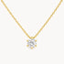 Collier in 333er Gelbgold mit Zirkonia