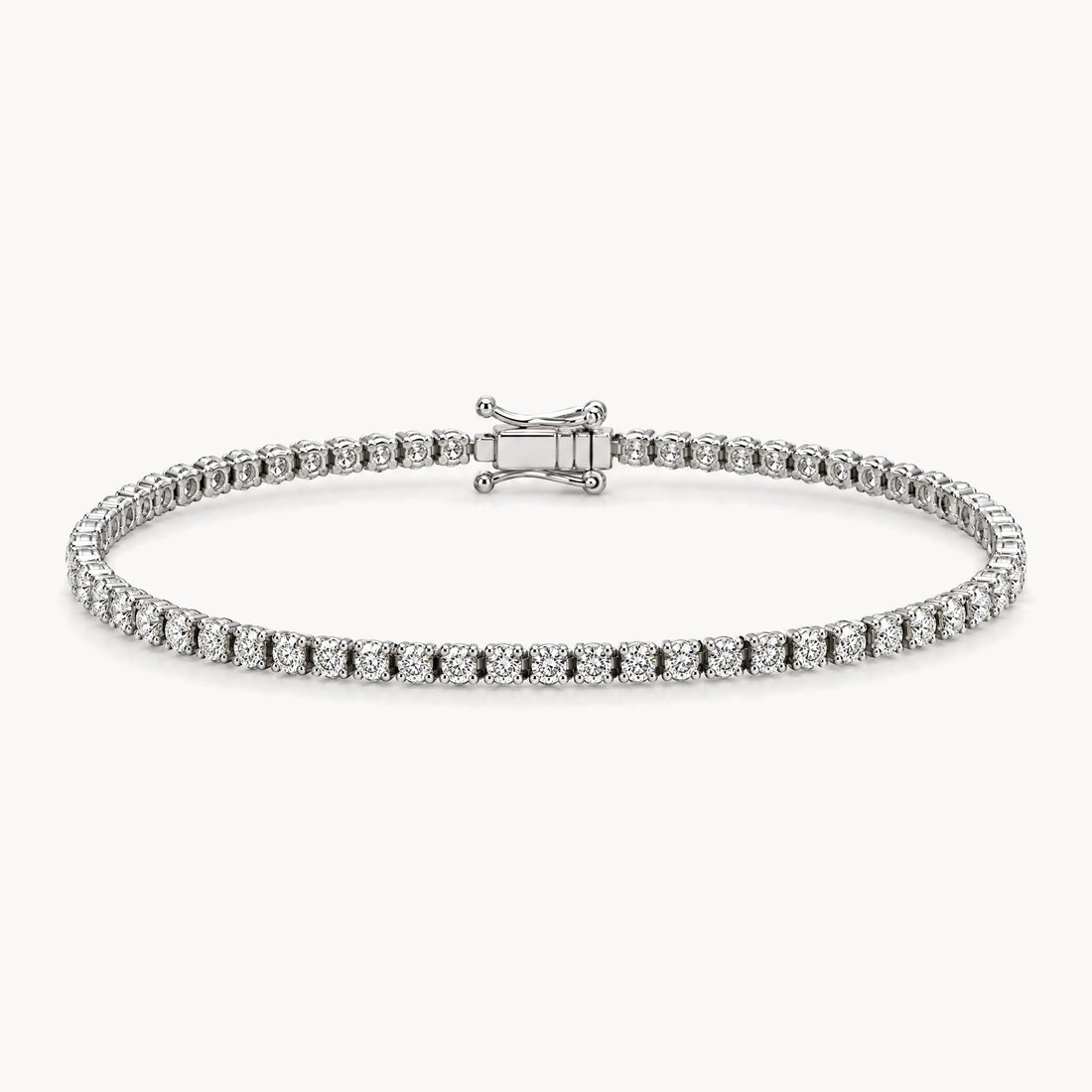 Tennisarmband in 585er Weißgold mit Diamant