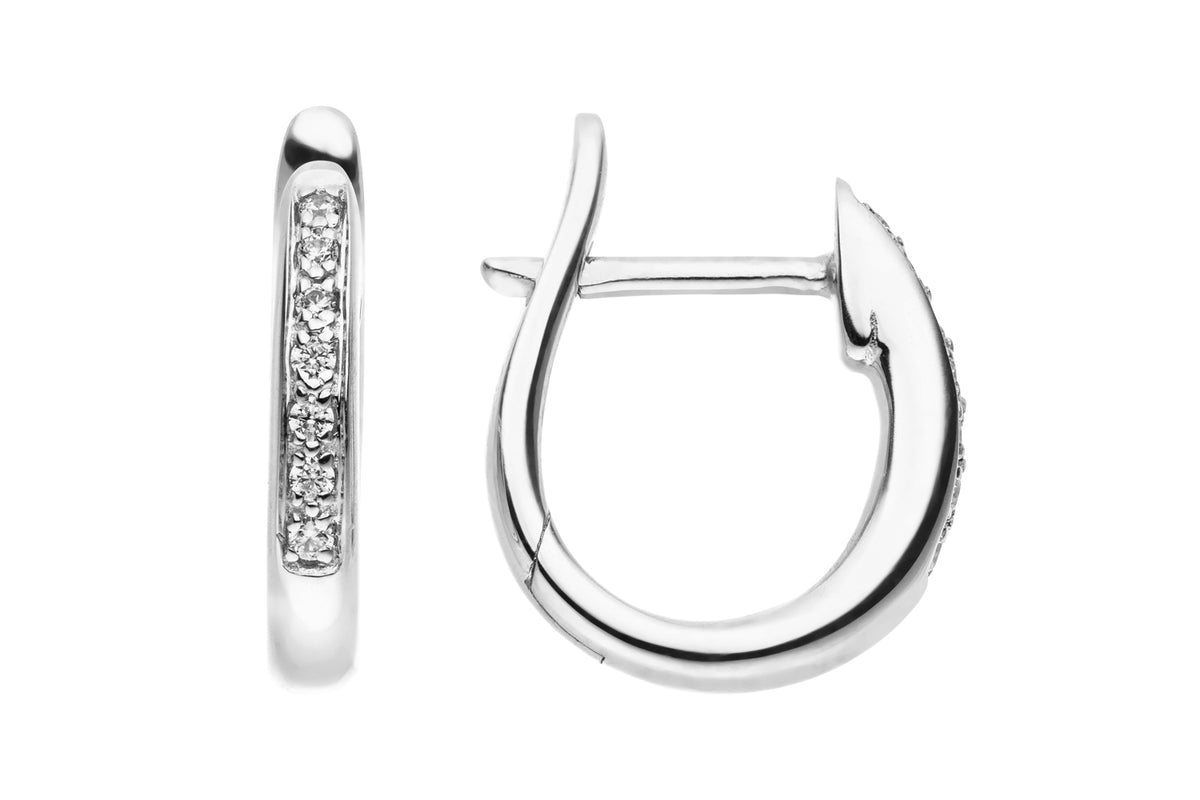 Creole in 585er Gold mit Diamant