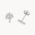 Ohrstecker in 925er Silber rhodiniert mit Zirkonia
