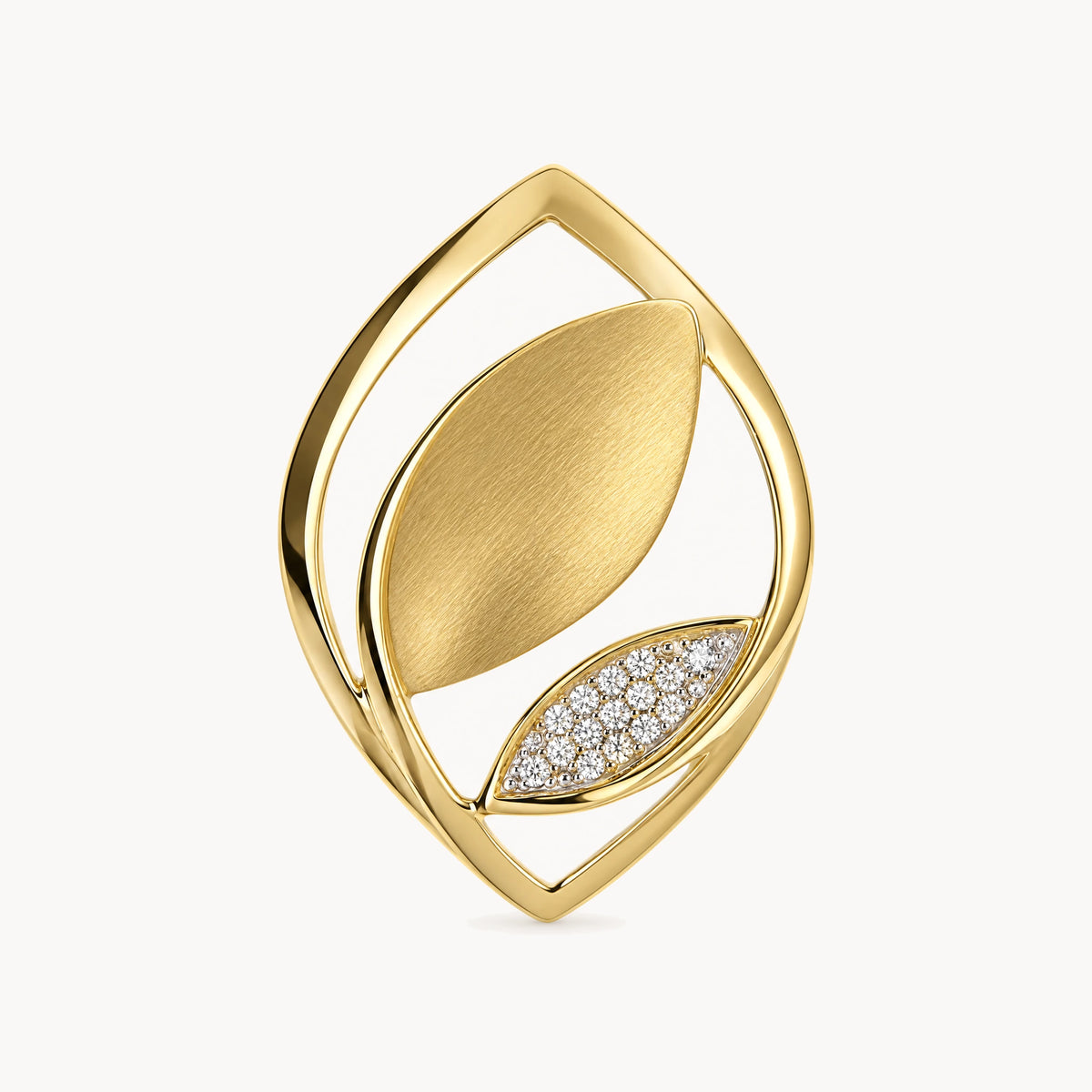Anhänger in 585er Gelbgold mit Diamant