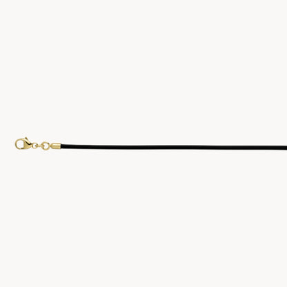 Kautschuk-Band mit Schließe in Gold &amp; Silber