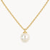 Collier in 333er Gelbgold mit Zuchtperle