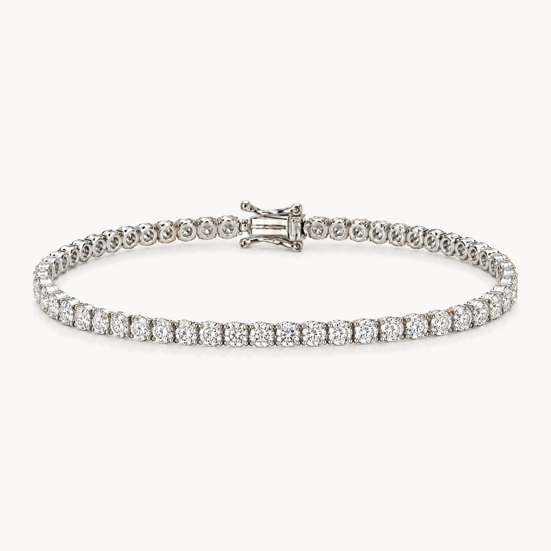 Tennisarmband in 750er Weißgold mit Diamant