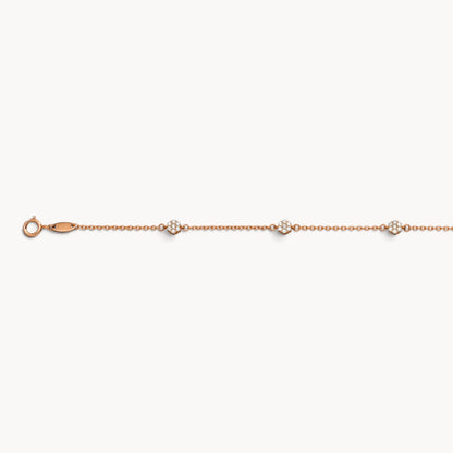 Armband &amp; Kette in Gold mit Zirkonia