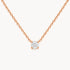 Collier in 333er Rotgold mit Zirkonia