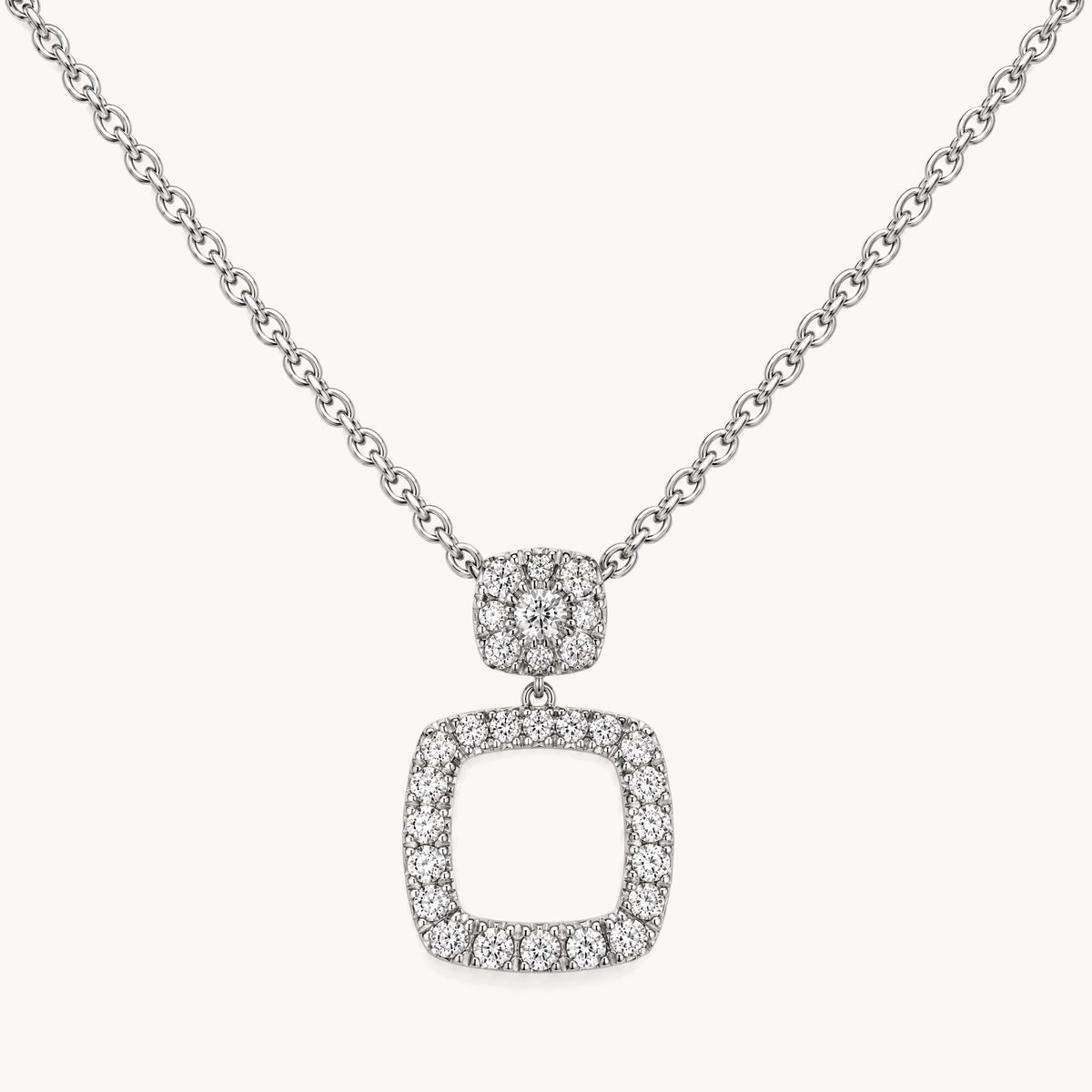 Collier in 585er Weißgold mit Diamant