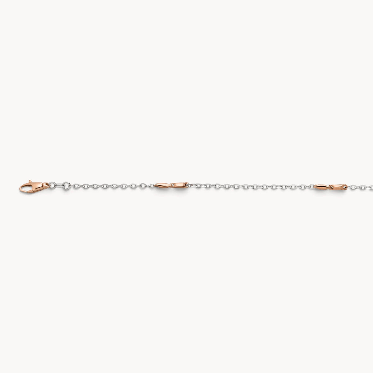 Armband &amp; Kette in 585er Rot-/Weißgold