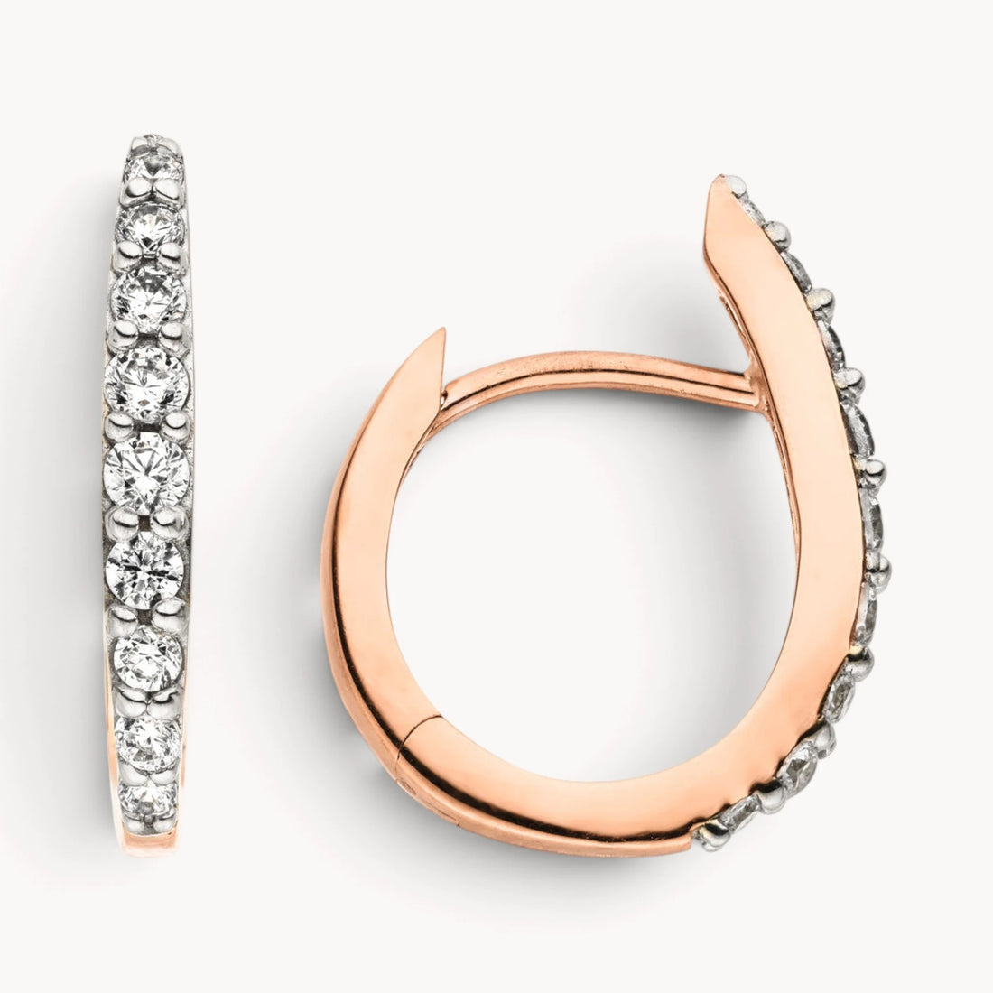 Creole in Gold mit Zirkonia