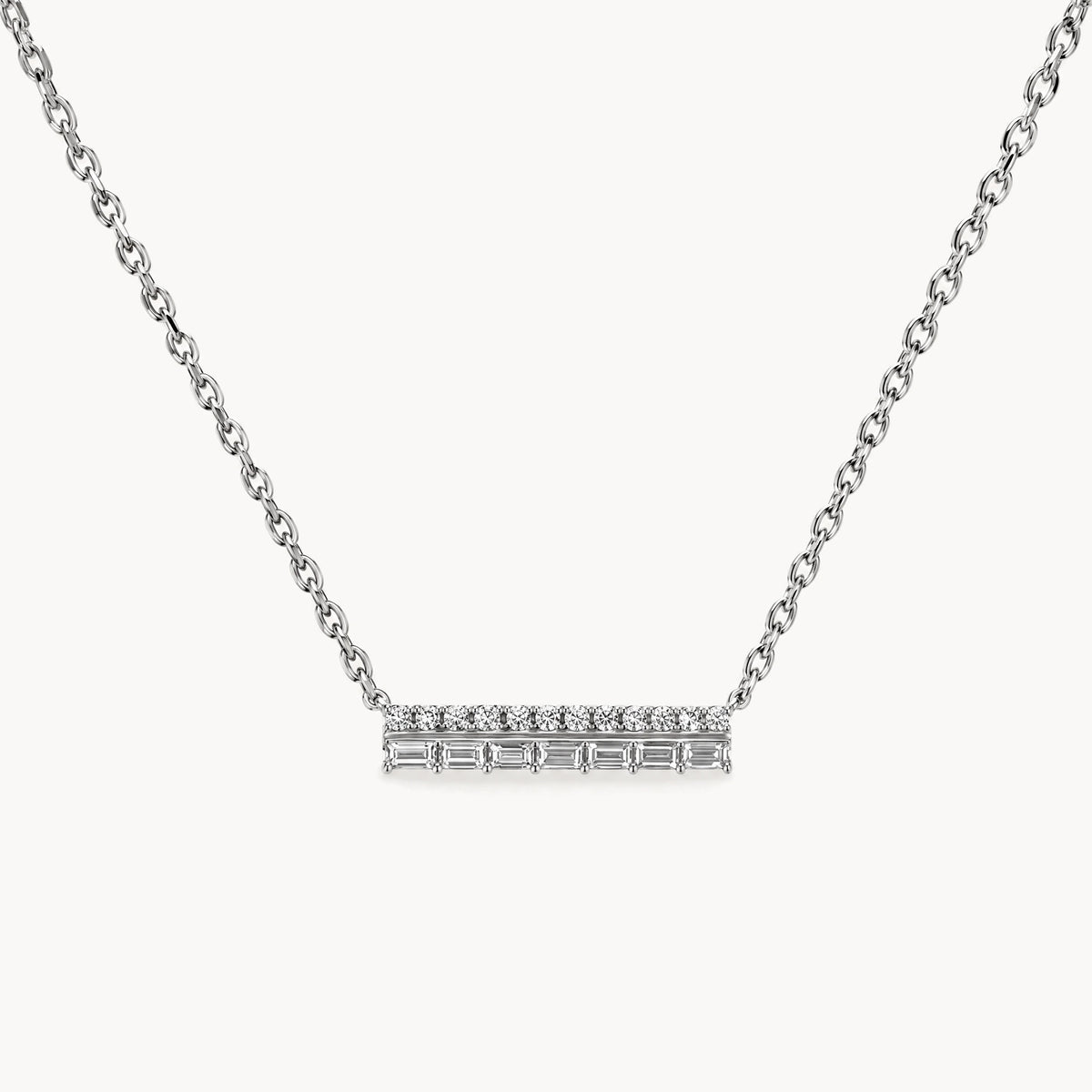Collier in 585er Weißgold mit Diamant