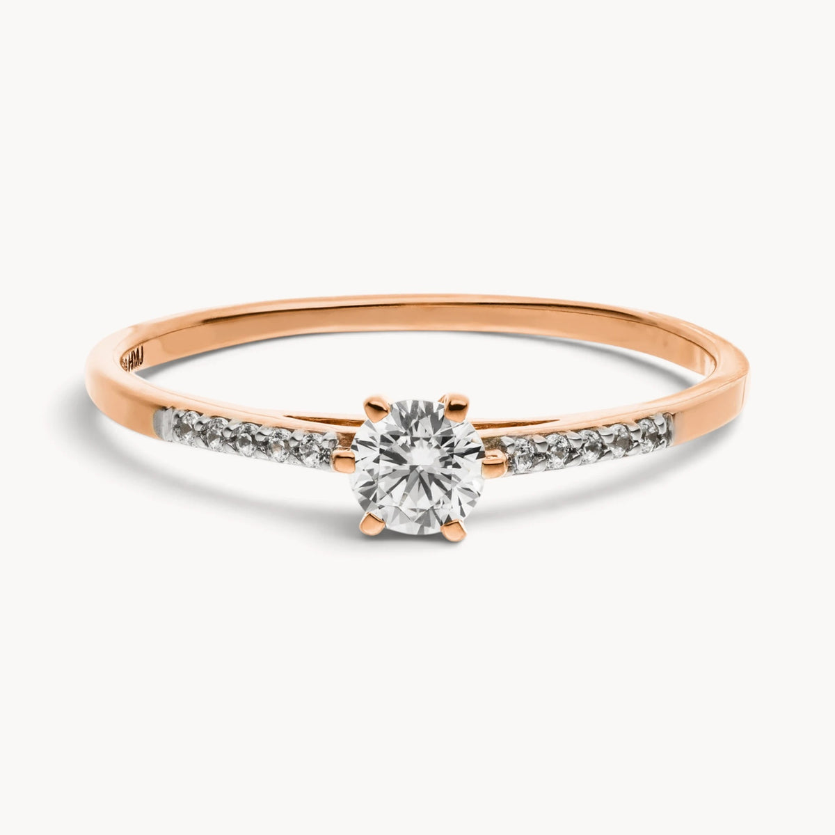 Ring in 333er Gold mit Zirkonia, Mehrsteiner